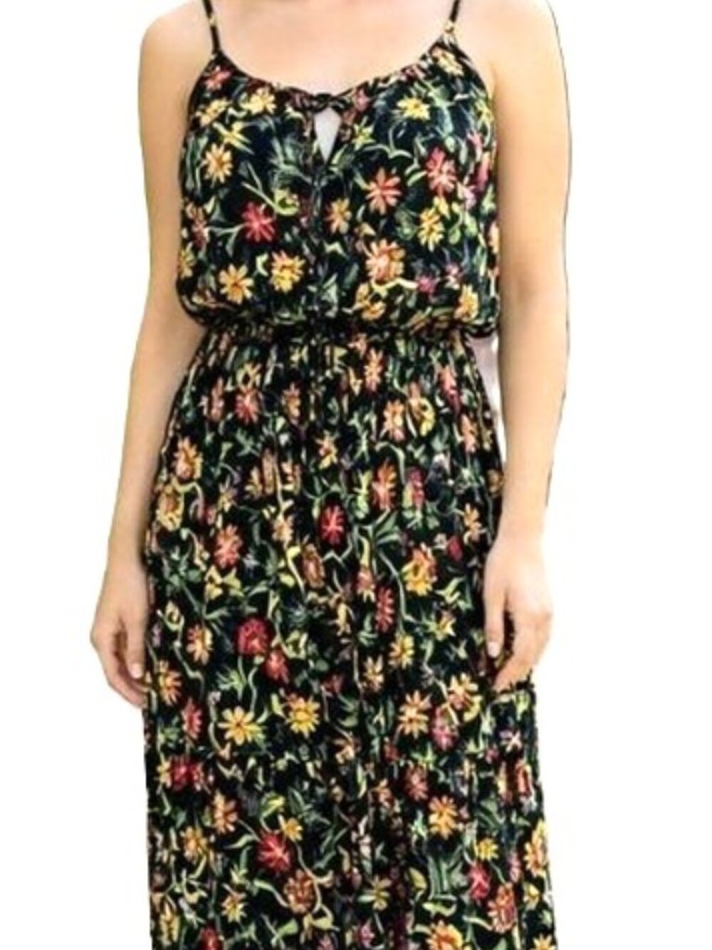 Kate Spade Blossom Rooftop Garden Floral Maxi Dress Size Large